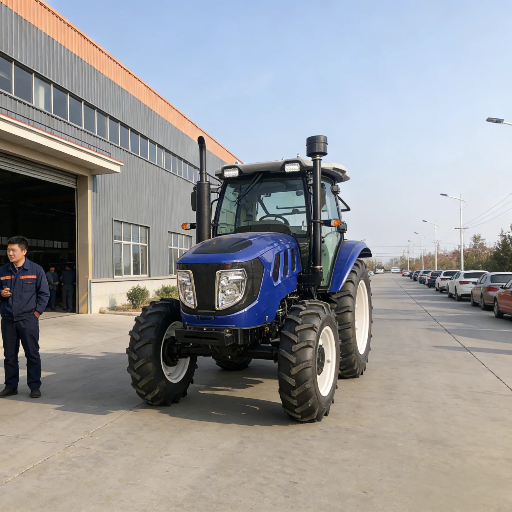 Customized 50 HP 4WD  Farm Tractor with AC Cabin 6 Cylinder Diesel Engine Four Wheel Drive Heavy Duty Agriculture Wheel Tractor