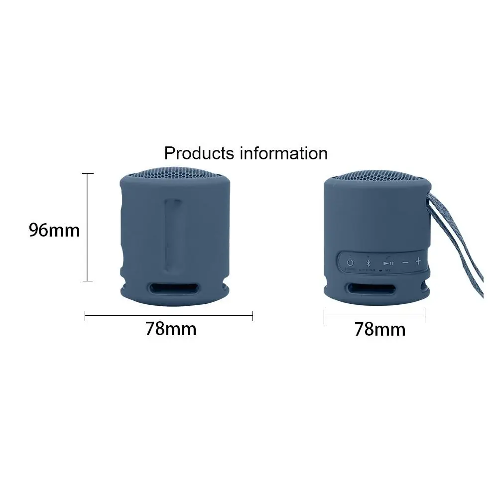 Funda de silicona para Altavoz Bluetooth, funda protectora suave a prueba de golpes, funda anticaída portátil para viaje SONY SRS-XB13/XB100