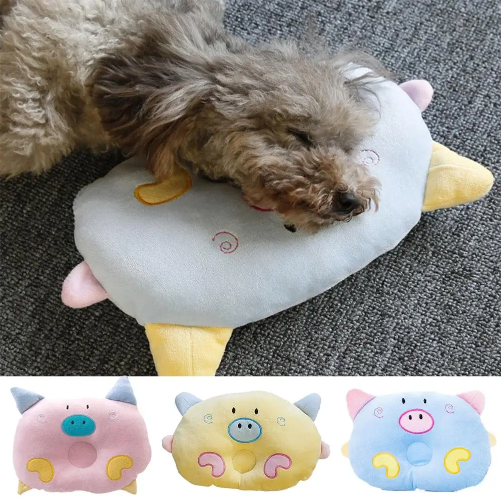 Pet Pillow Cat And Dog Sleeping Mat Extremely Soft Pig Pillow Teddy Oval Pomeranian Dog Bichon Supplies E6T9