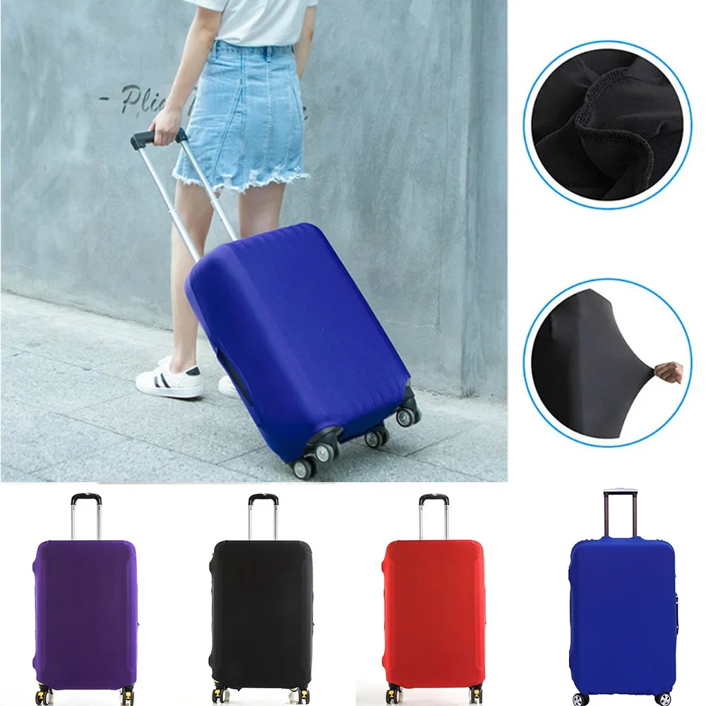 Travel Elastic Luggage Protective Cover for 18-28 Inch Traveler Accessories Suitcase Dust Bag Fashion Color Trolley Protect Case