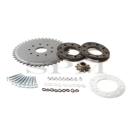 44 Tooth Rear Drive Sprocket Engine Set Mount Pads Kit Fit 49cc 66cc 80cc Motorised Bicycle Bike Rear Drive Sprocket