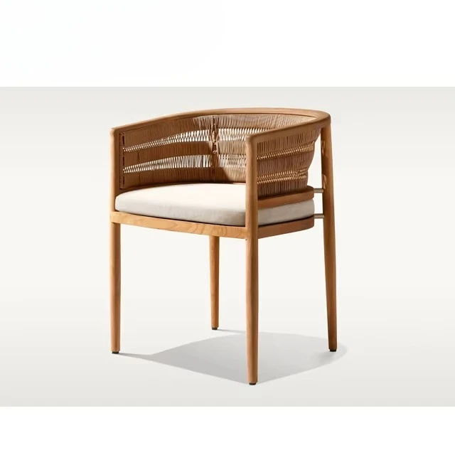Outstanding Stylish Teak Wooden Outdoor Dining Arm Chair Patio & Garden Furniture