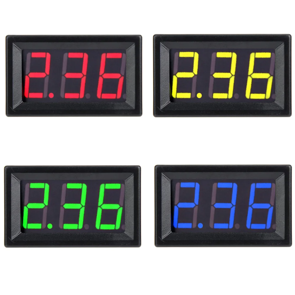 Amp Panel Digital Panel Display Panel 0.56 in Two cable Digital DC Current Display Panel 0-10A Ammeter Amp Panel Meter