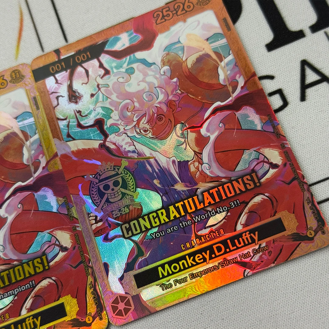 One Piece Card Game Trophy Luffy Collectible OPCG