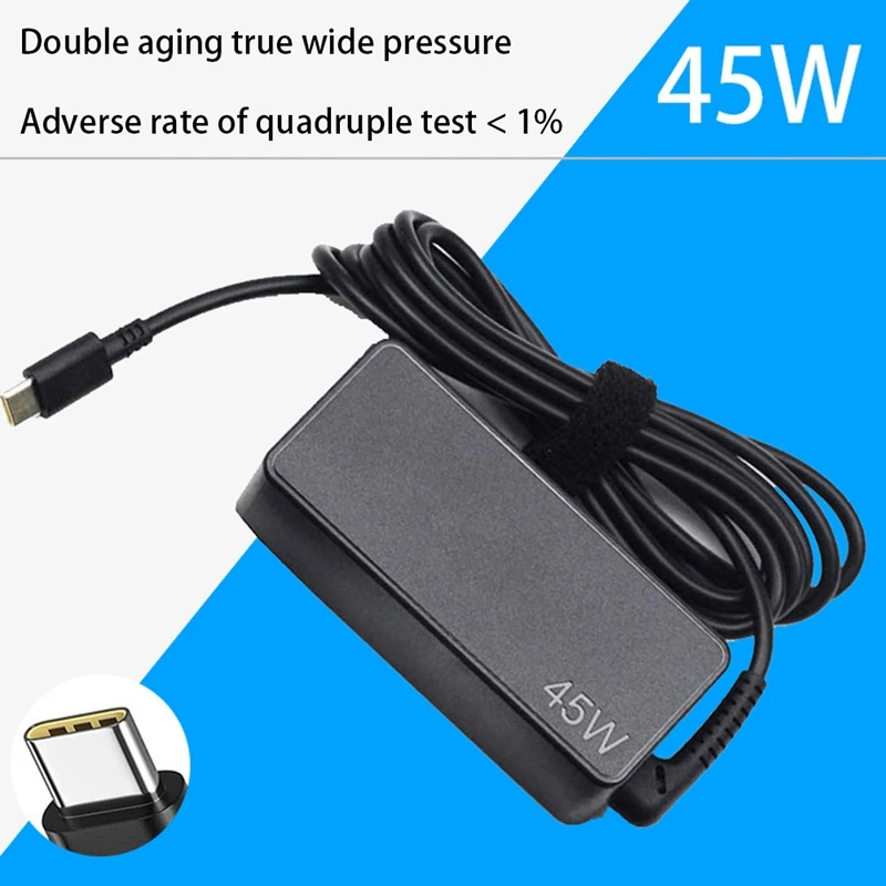 Geeignet für Lenovo 20V 2.1a Notebook-Ladegerät 45W USB-Typ C Netzteil