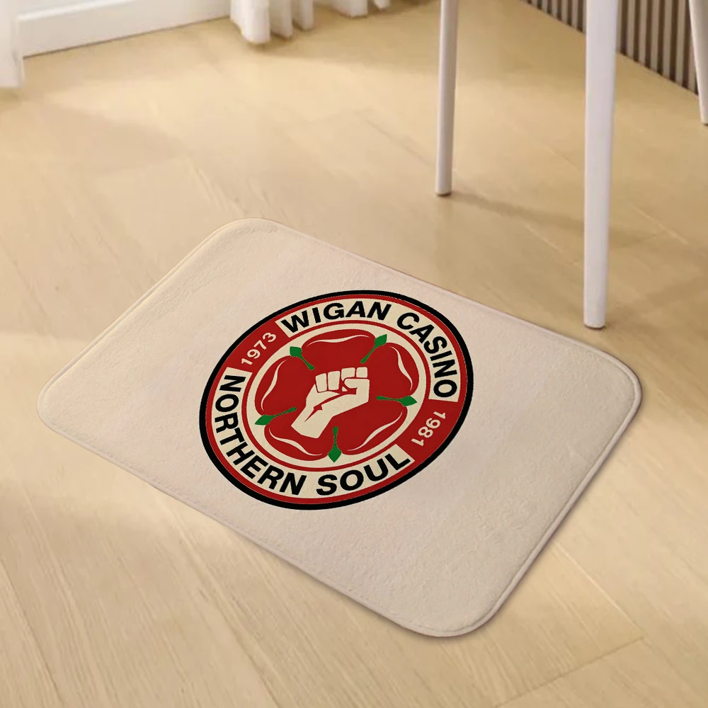 Wigan Casino Northern Soul Doormat Living Room Carpet Entrance Bathroom Floor Mat Door Rug Home Decoration 341
