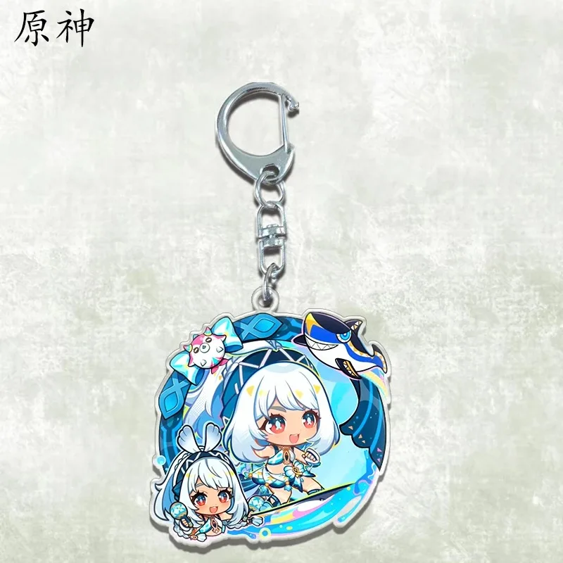 Брелок Genshin Impact Animation General Funina Thunderbolt Yakeli кулон из орехового дерева вокруг Naxida