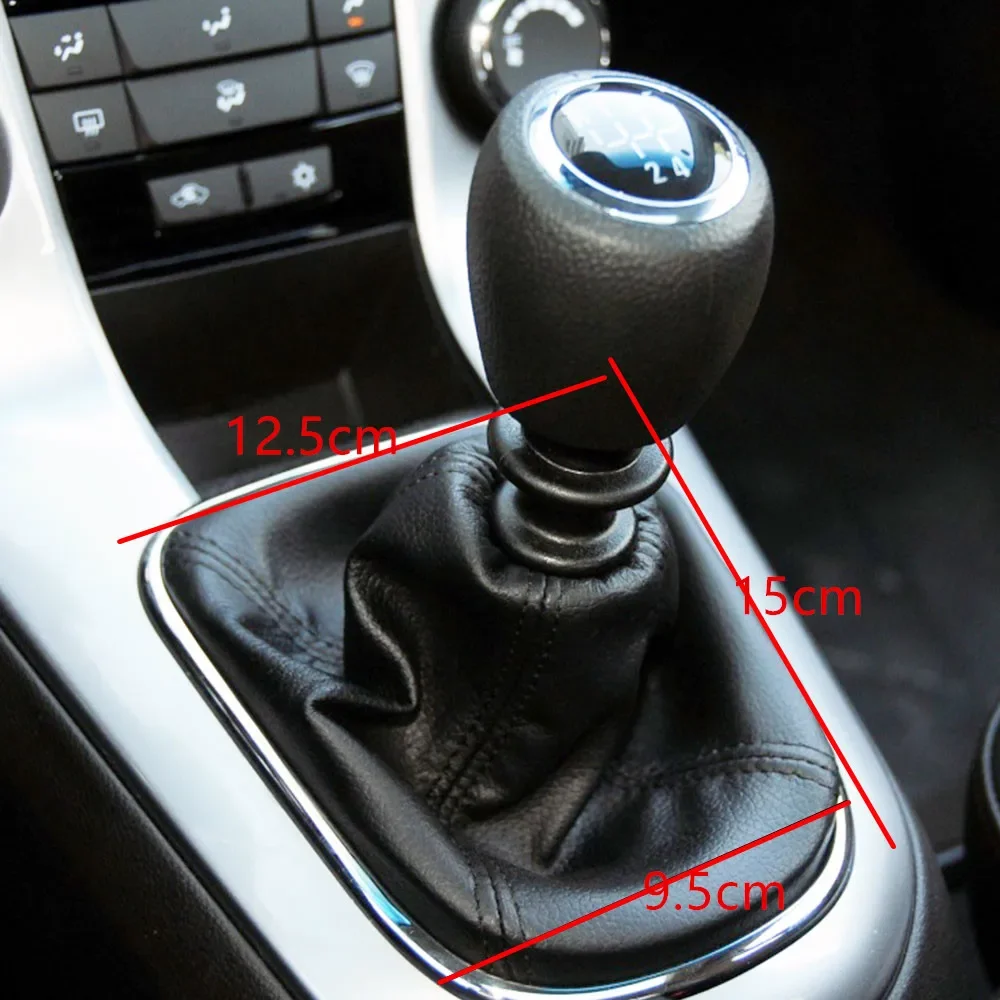 Car Gear Shift Knob Gaiter Boot Cover for Chevrolet Cruze 2008 2009 2010 2011 2012 2013 Dust-proof Collars Accessories