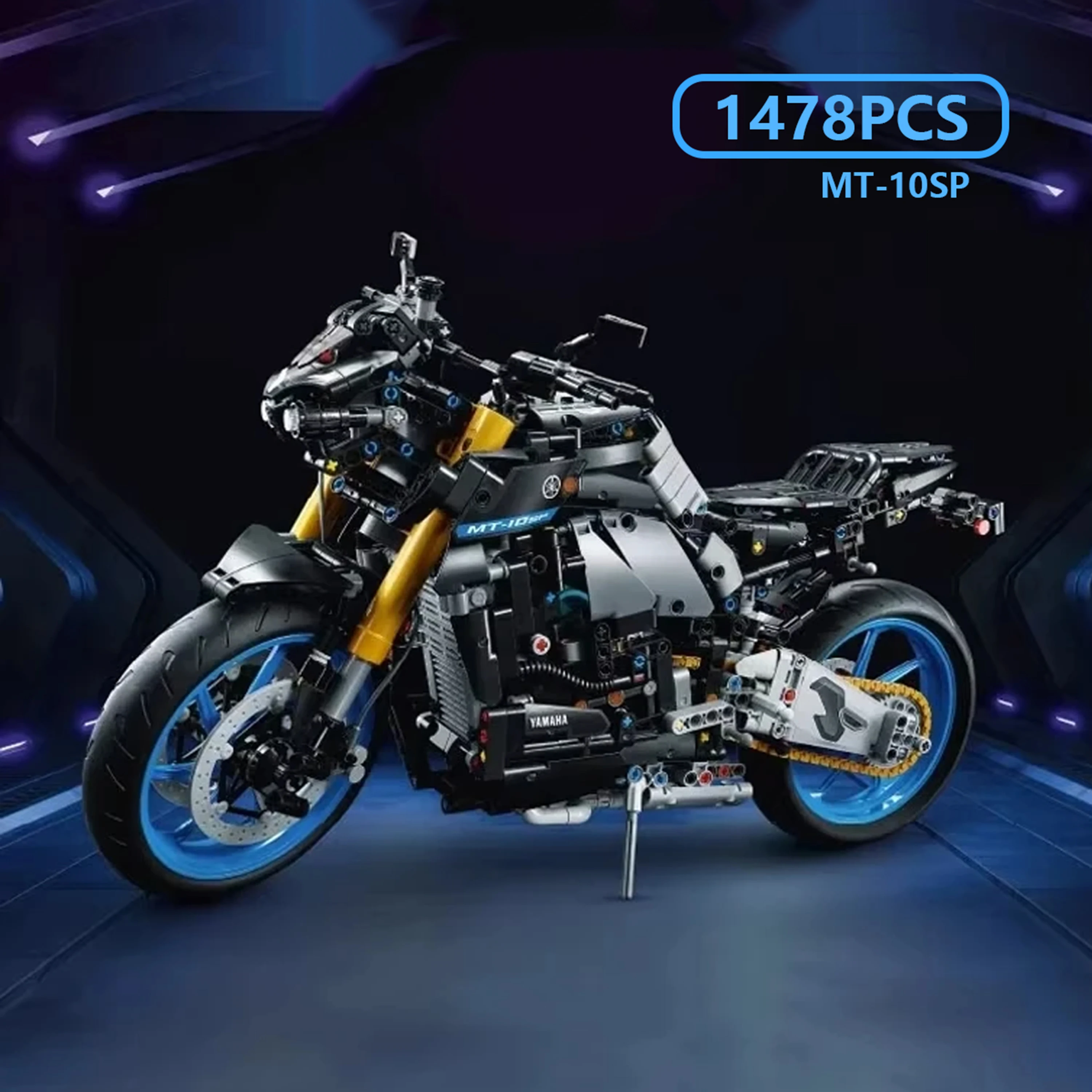 MT-10SP Motorcycle Building Blocks High Difficulty Technical Model Assembly Gift for Boys Adults