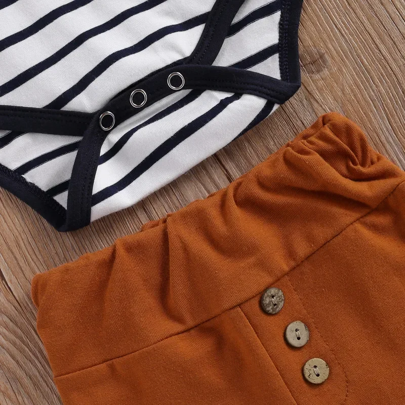 Pant Sets Baby Boy Clothes Autumn Infant Top and Bottom Sets for Children Stripe Long Sleeve Baby Groups Clothing Newborn