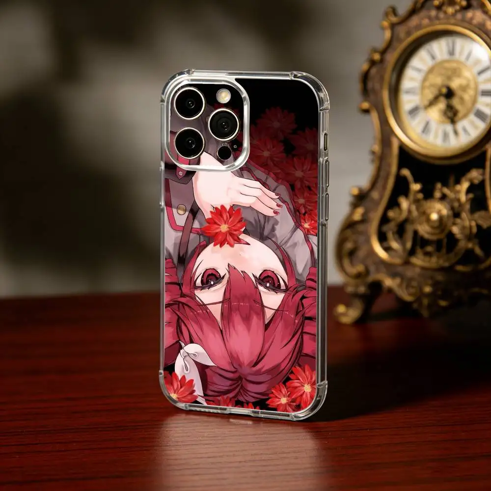 1PC K-Kasane T-Teto Phone Case For iPhone 17 16 15 14 13 12 11 Mini Pro Max Plus Transparent Cover