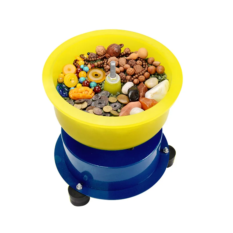 

【Hot】6 inch Vibratory Tumbler Polishing Machine Jade Agate Grinder Vibrating Barrel Grinder