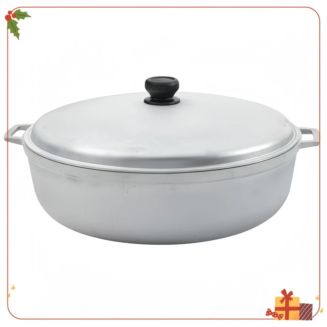 

Professional 27qt Cast Aluminum Caldero | Large-Batch Cooking for Catering & Events