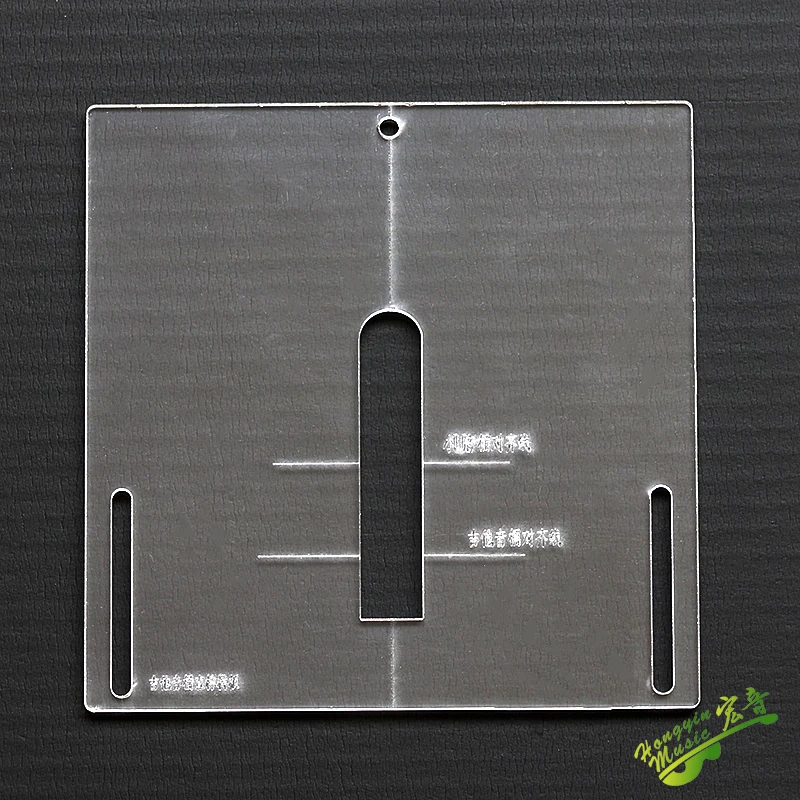 2pcs Guitar Straight Dovetail Mortise Tenon Mold Guitar Dovetail Tenon Mold Transparent Acrylic Template Guitar Making Molds