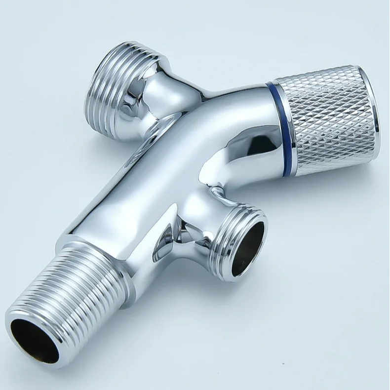 Brass Wall Mounted Angle Valve Household Washing Machine Water Tap Multi-functional Bathroom Faucets Single Control