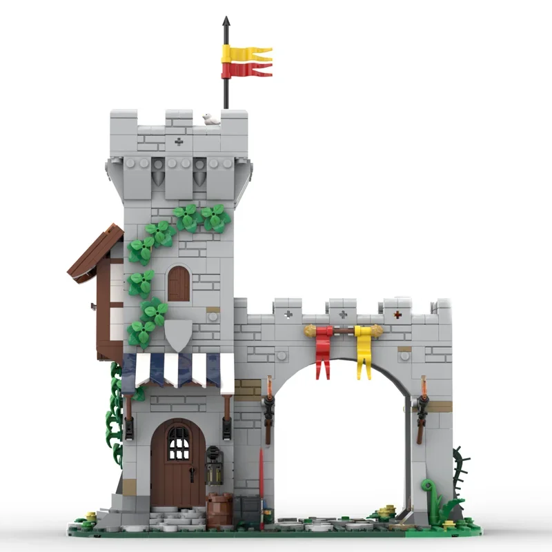 755PCS MOC Lion Knight's Modular Town Gate Castle Toy Building Blocks Educational Construction Kids Holiday Birthday Present
