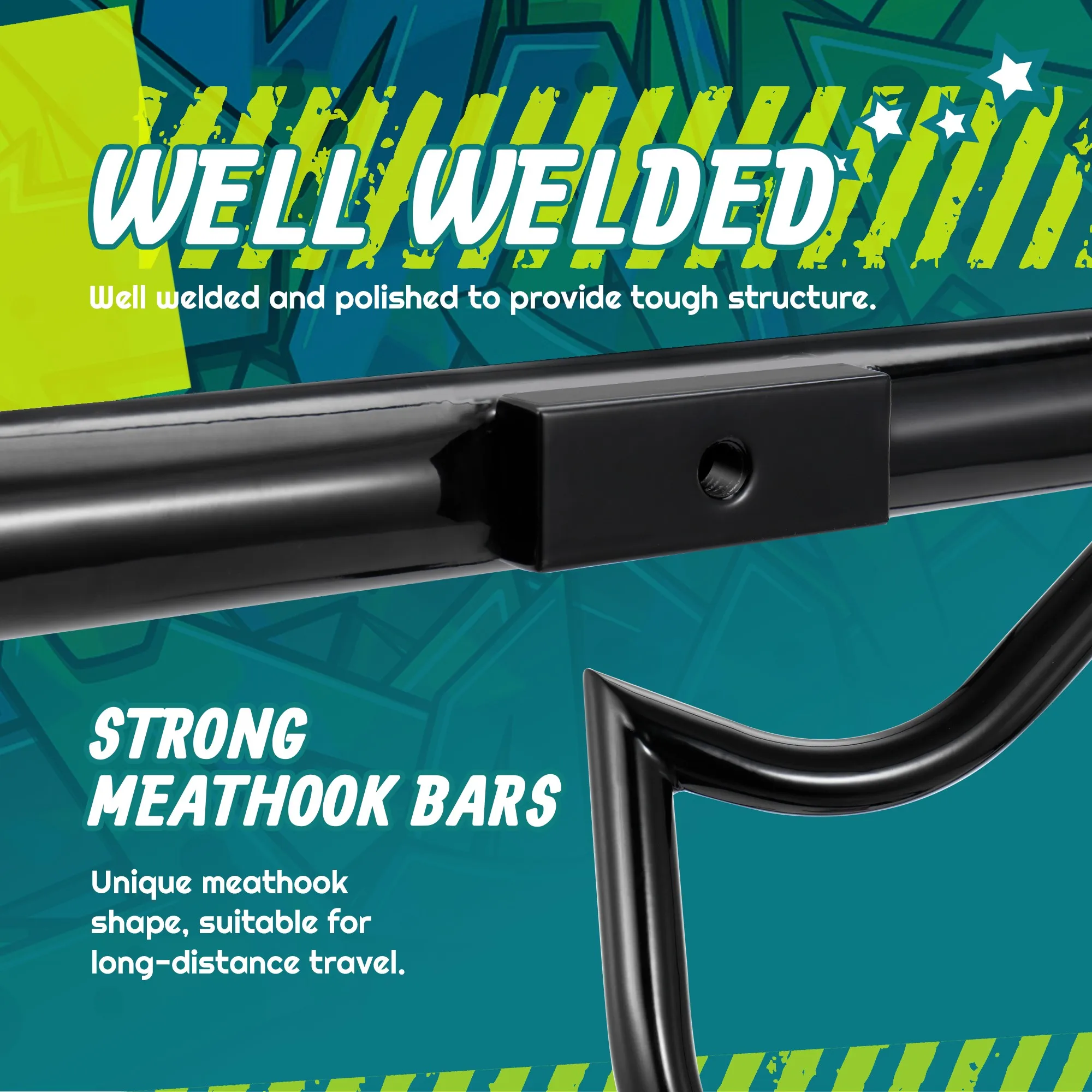 다이나 엔진 가드 미스훅 하이웨이 크래시 바 1.25인치 팻바이크용 (할리 2006-2017 스트리트 밥 FXDB 팻밥 FXDF 로우 라이더 FXDL FXDWG)