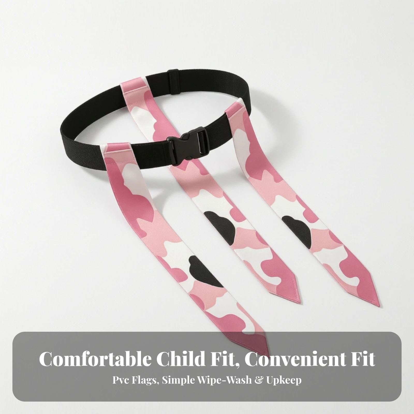 Football Accessory Wipe-Clean Flag-Football Waist Belt with PVC Mesh Flag Strips Sports Equipment for Young Players
