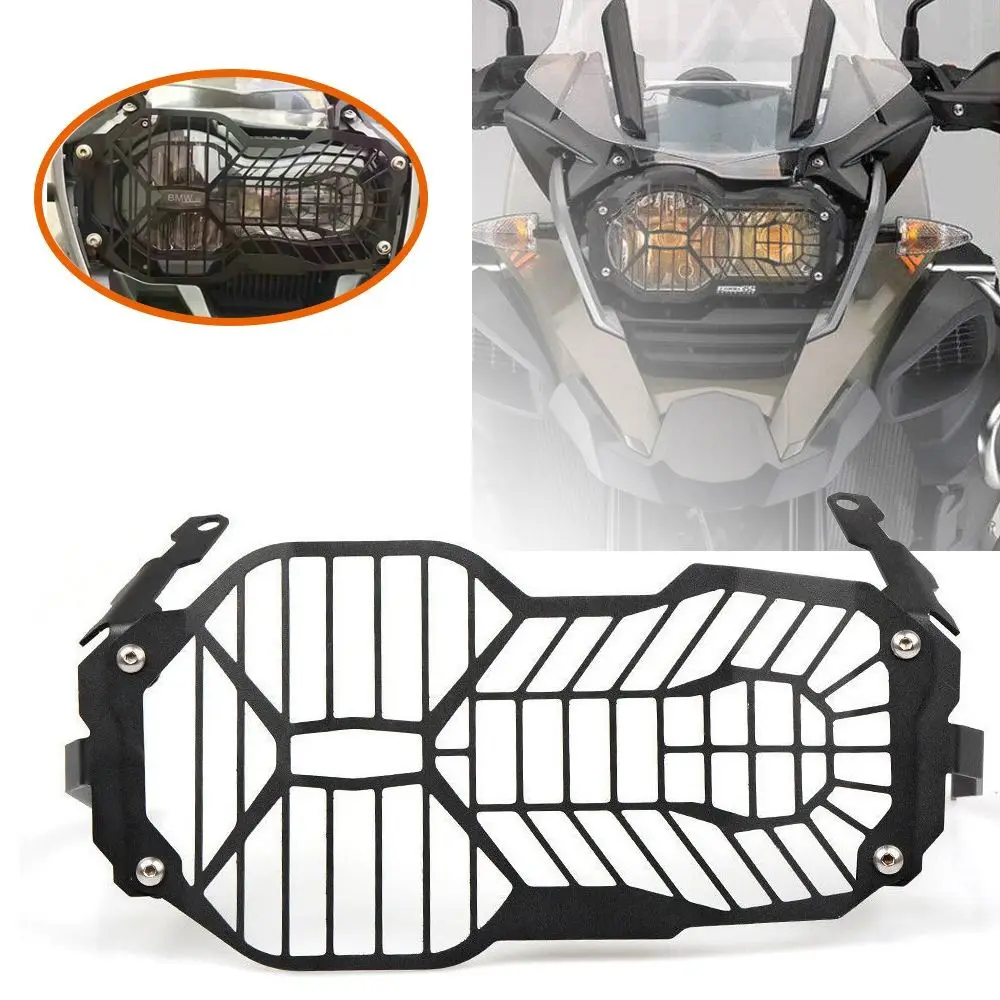 Removable Headlight Guard Protector Aluminum Creative Head Light Grill Grille Cover Convenient for BMW R1200GS LC Adventure