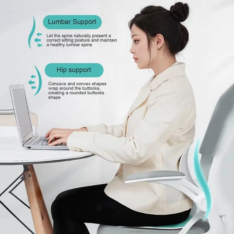 Posture Corrector for Chair Relief Back Cushion Offices Chair Lumbar Support Professional Washable Ergonomic Back Support Pillow