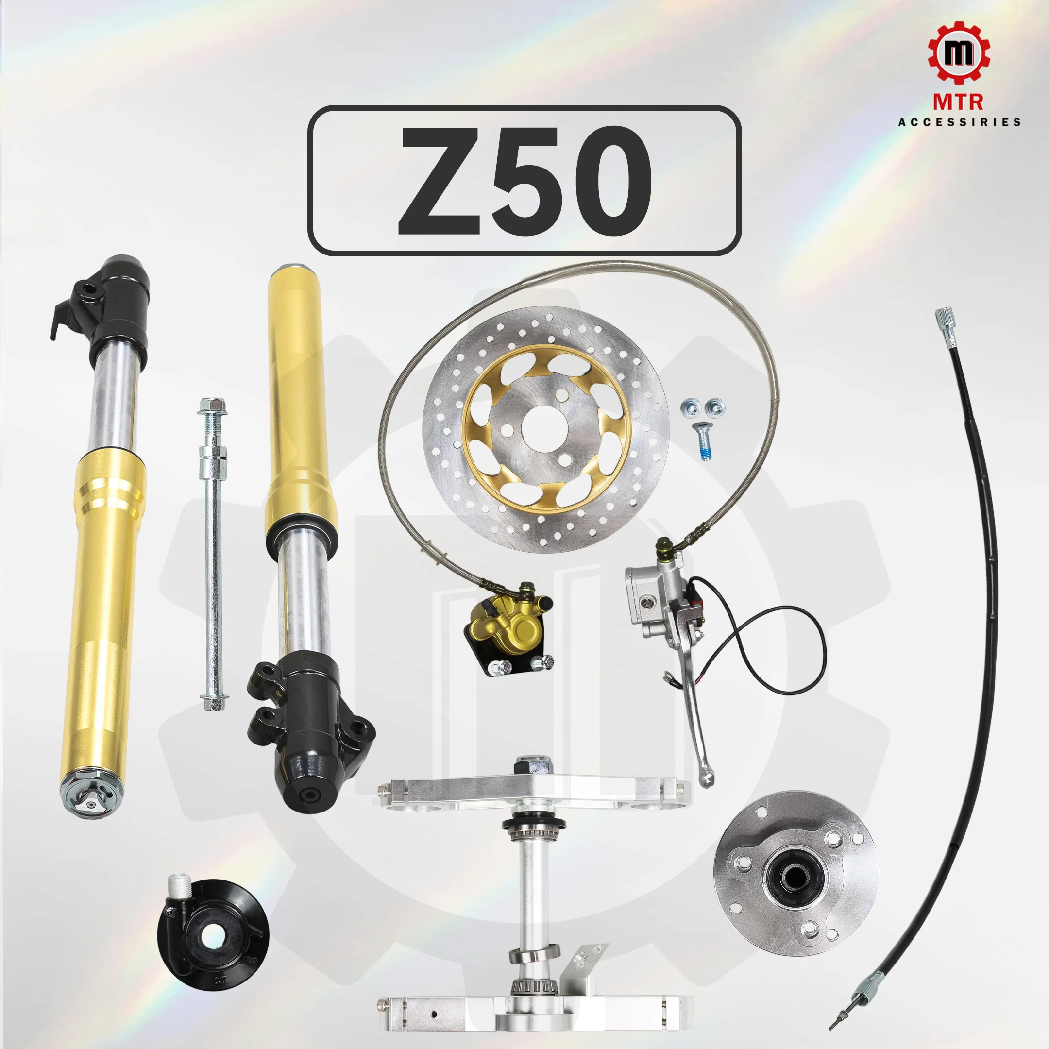 Front Fork Kit Monkey Shock Absorber 540mm Z50 Gold Front Fork Set Adjustable Motorcycles Parts for HONDA Monkey Z50