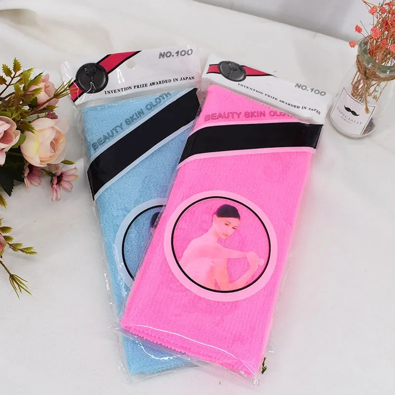 4 pcs beauty skin exfoliating cloth washcloth japanese body wash towel nylon bath towel skin polishing towel