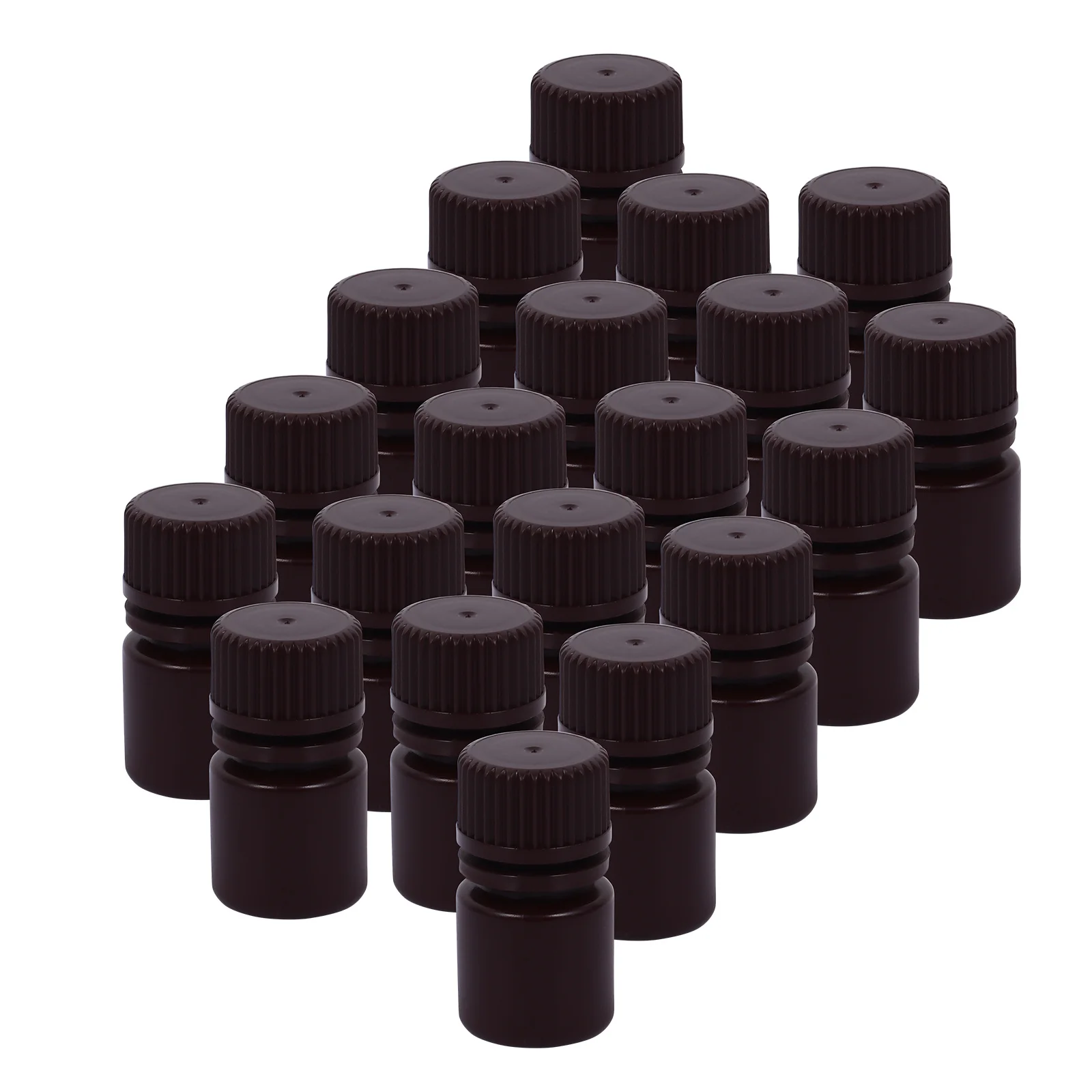 

20pcs 8Ml Reagent Bottles Plastic Laboratory Bottle Durable Sealing Container For Chemical Liquid Sample Storage Medicine Bottle