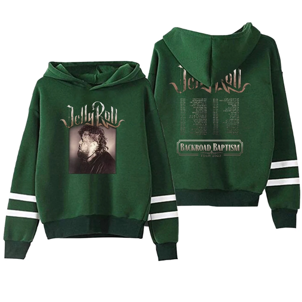 

Jelly Roll Profile Photo Hoodie Backroad Baptism Tour 2023 Pocketless Parallel Bars Sleeve Sweatshirts Women Men Fashion Clothes