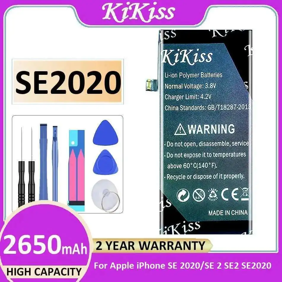 

Mobile Phone Battery 2650Mah For Apple Iphone SE 2020 2 SE2 SE2020 High-Capacity