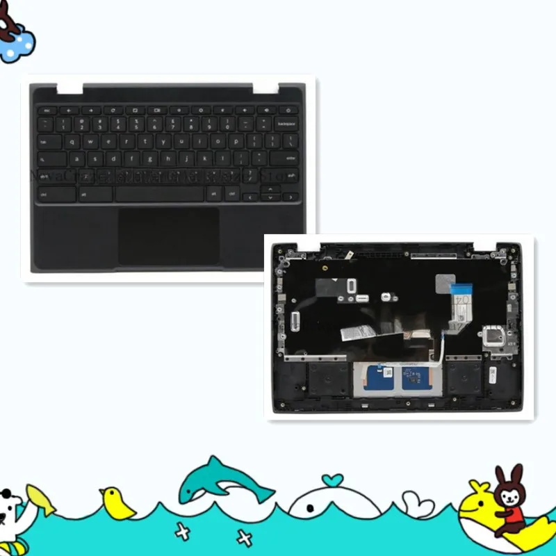 

5CB0Z21474 New For 100e Chromebook 2nd Gen AST 82CD Palmrest US Keyboard 5CB0Z21474