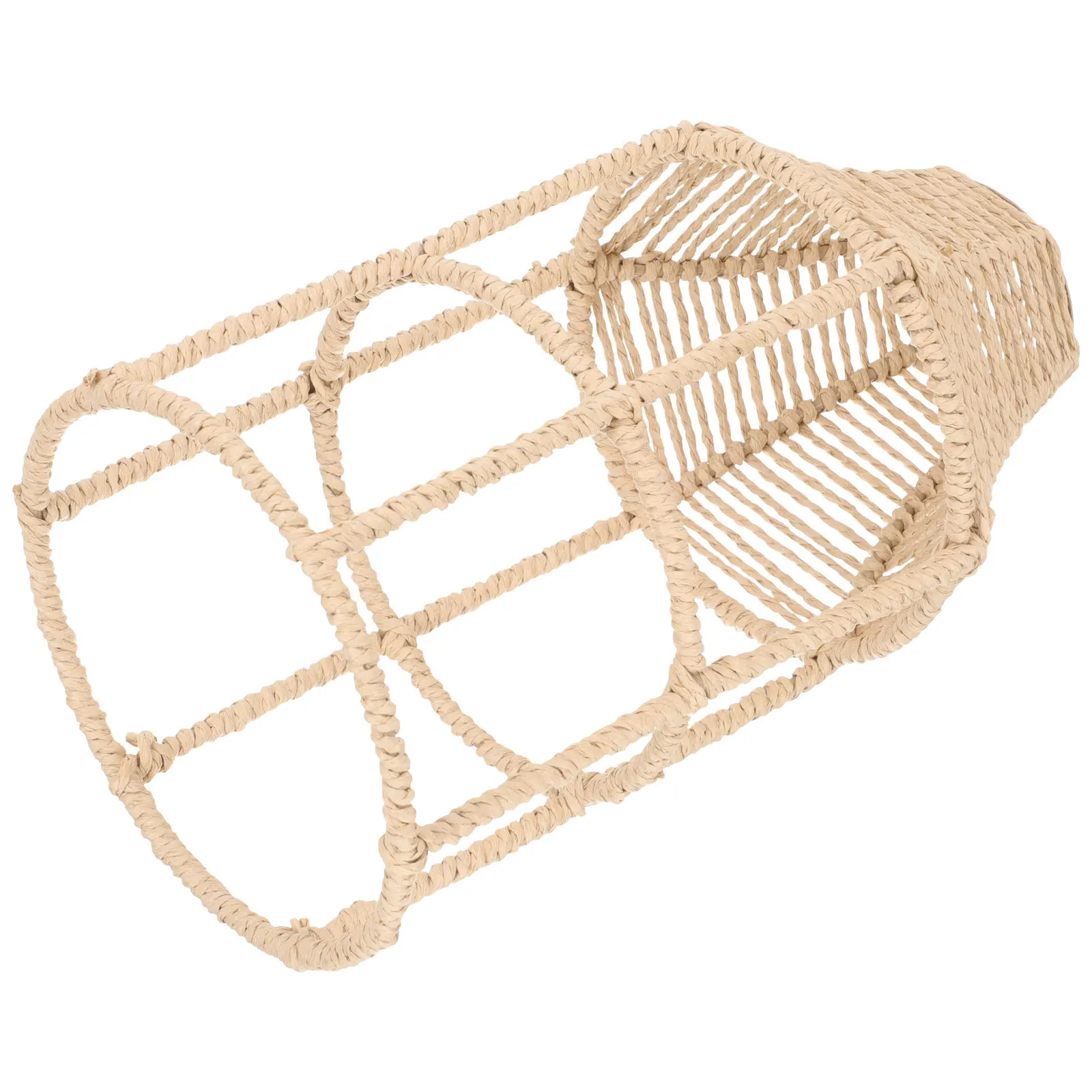 

Imitation Hemp Rope Woven Lamp Shade Retro Hanging Clamp Cover Vintage Home Decor Braided Lampshade Coastal Woven Pendant Light
