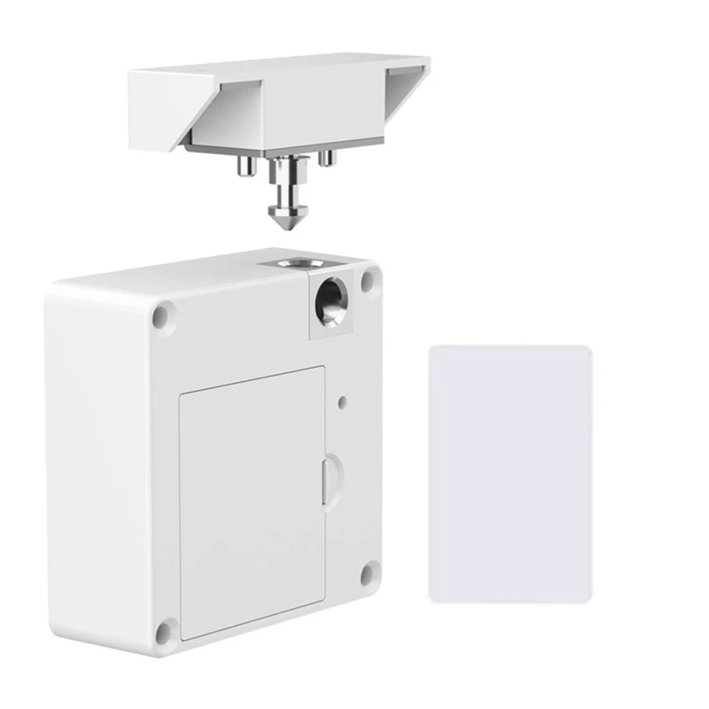 

Drawer Lock Card NFC Punch-Free Metal+Plastic Invisible Lock Electronic Lock Suitable For Wooden Cabinet Locker Cabinet