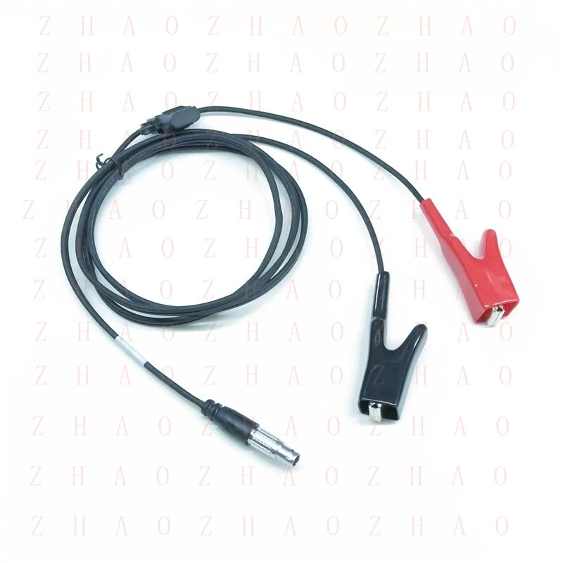 L+ GEOMAX GNSS GPS POWER CABLE ,10pins to alligator clips,for Zenith 15/25/45