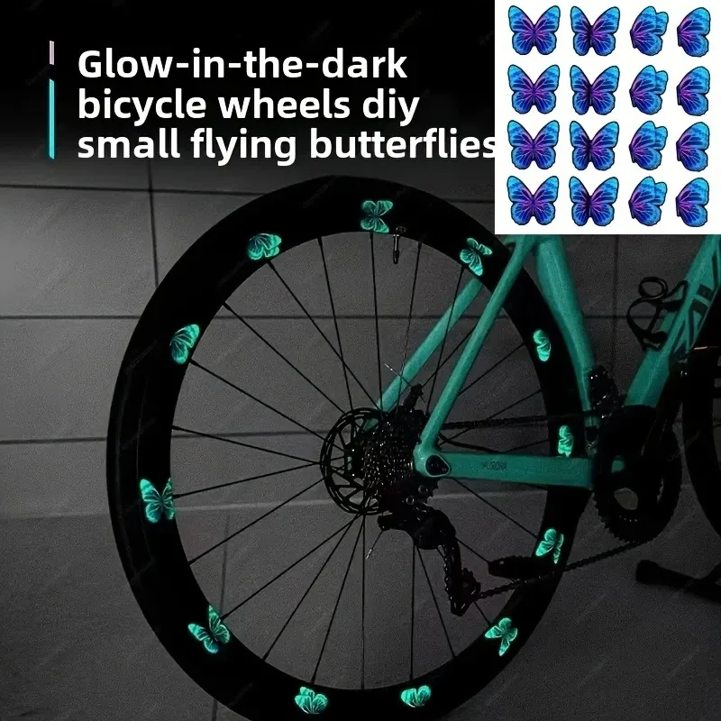 2D-наклейка на плоский мотоциклетный шлем — 16-х предметная наклейка на обод велосипеда, защитная наклейка высокой видимости для шоссейных велосипедов, 2D-плоская