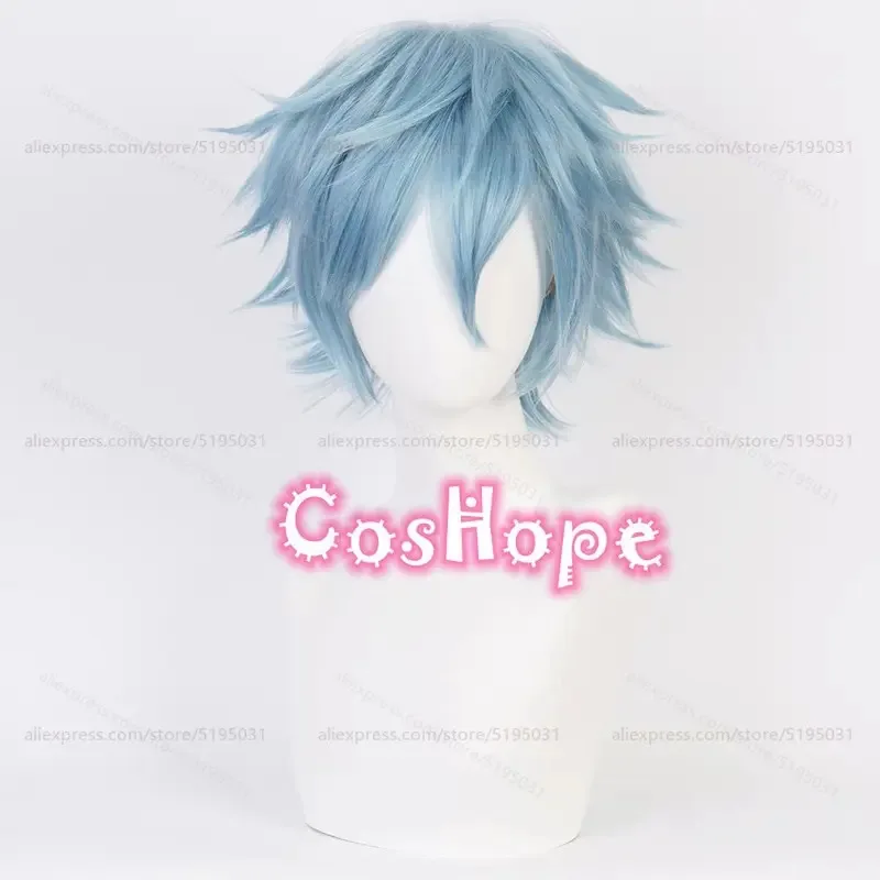 MHA Сигараки Томура Косплей Парик Мужчины Короткий Ледяной Синий Парик Косплей Аниме Косплей Парик Термостойкие Синтетические Парики