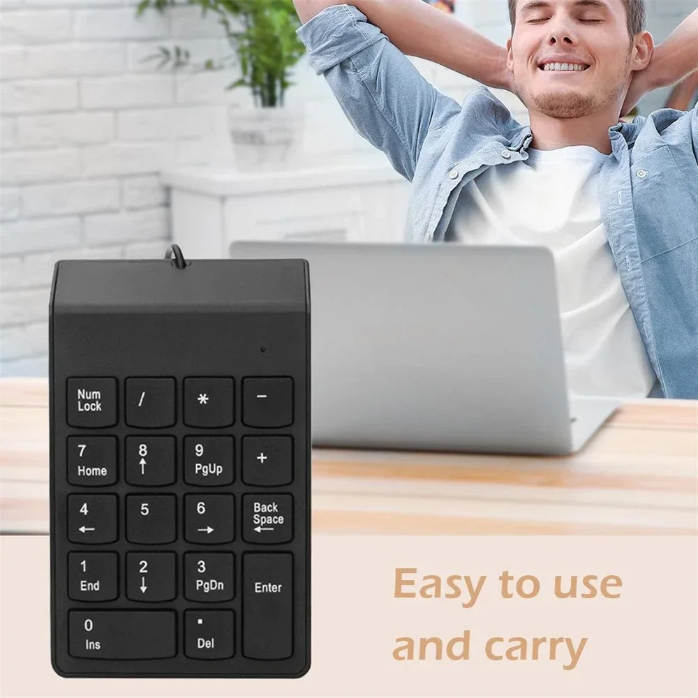 Mini 18 Keys Wireless Numeric Keypad USB Wired Numpad Digital Keyboard For Accounting Banking Teller Laptop Notebook Tablets