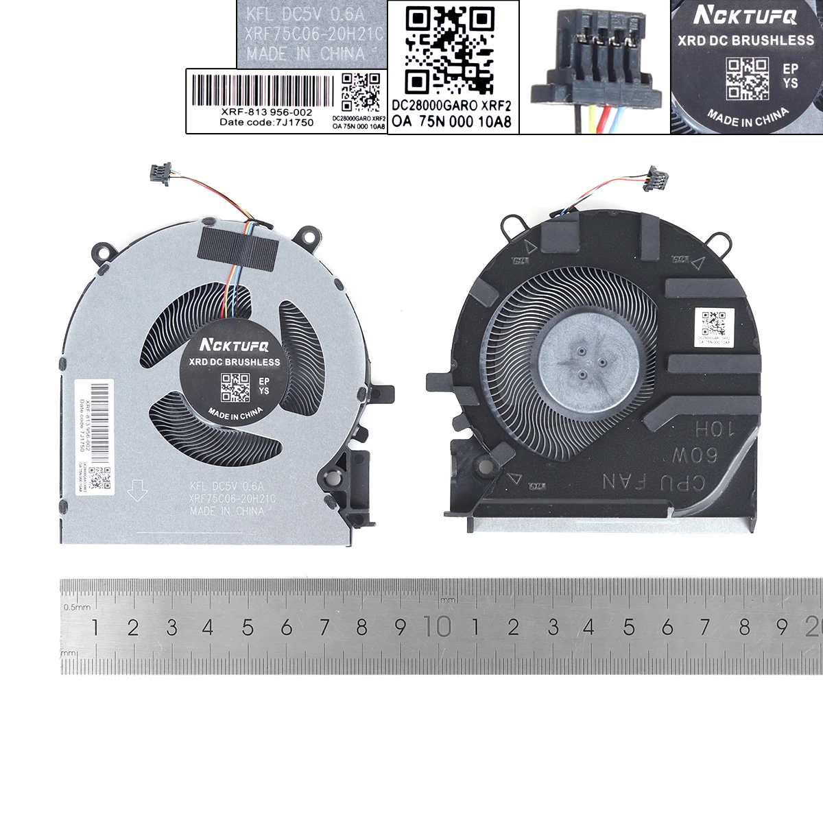 Laptop Cooling Fan for HP 16-D/E TPN-Q263 Q264 M75721 M75723 60W