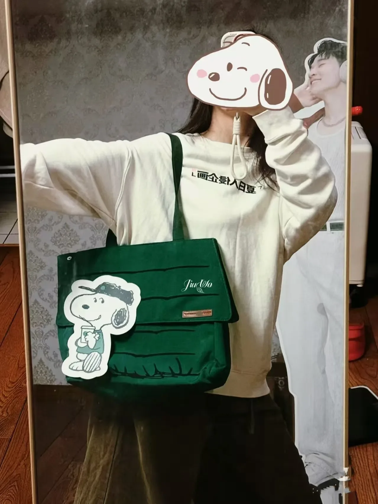 2026 Snoopy Große Kapazität Bedruckte Casual Lazy Style Frische Kleine Tragetasche Mädchen Reise-Schultertasche Neujahrsgeschenk – Detail 17