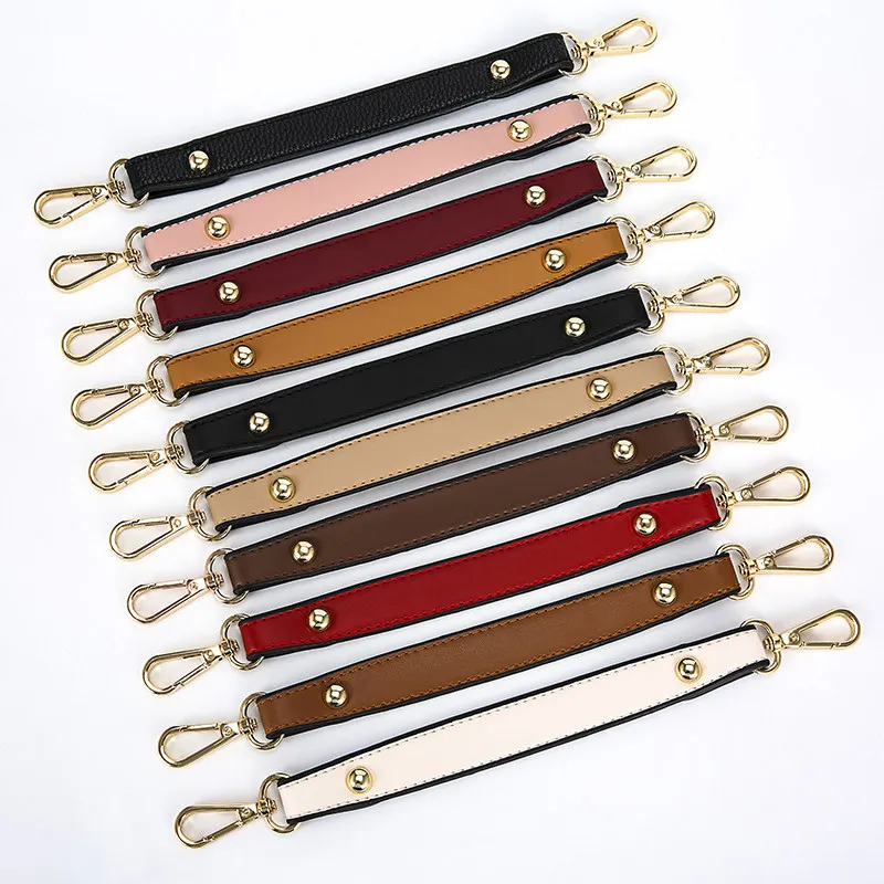 Colorful women's handbag straps accessories with hand-held short straps shoulder straps  bag accessories short straps
