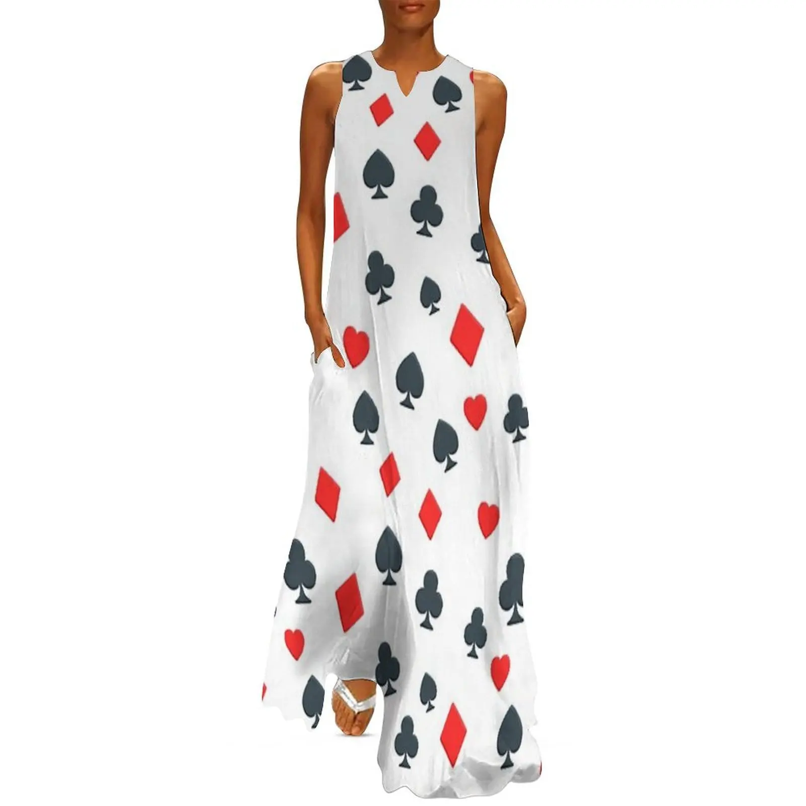

POKER Long Dress luxury dress summer dresses ladies 2025 Woman fashion summer dress for women 2025
