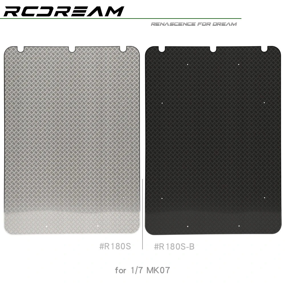 

RCDream 1/7 MK07 Base Mount Sheet Metal Non-slip Chequered Plate Luggage Tray for Croboll MK07 Roof Rack Upgrade Parts#R180S
