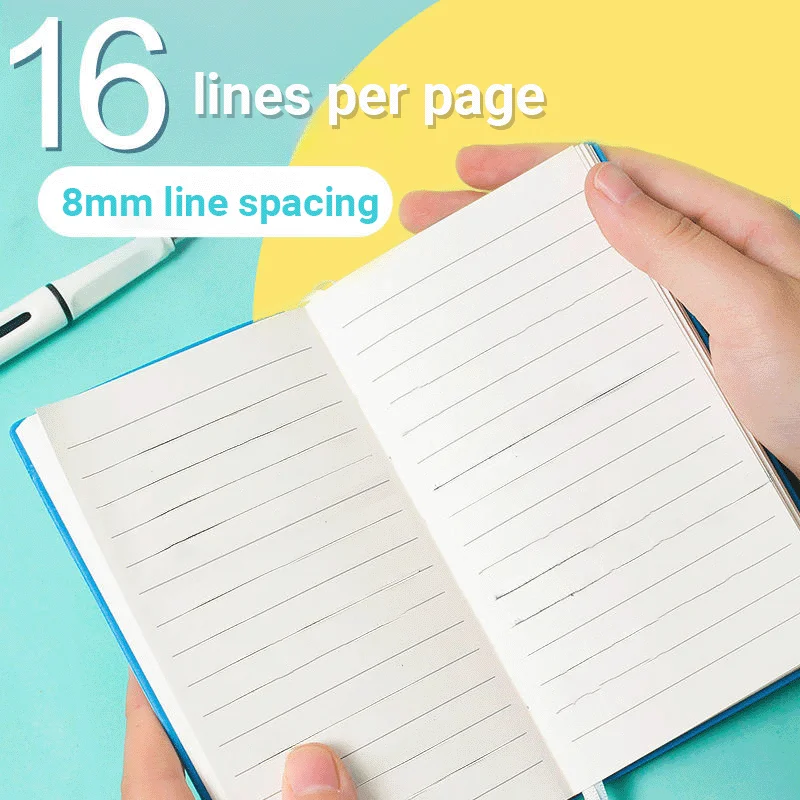 100 Sheets A6 Cute Faux Leather Mini Notebook: Portable, Waterproof, Soft Cover, Student Office, Notepad, Diary Book