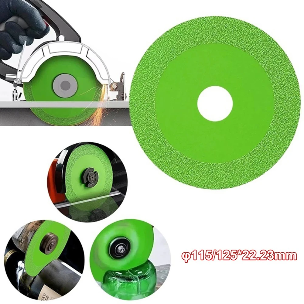 

115/125mm Glass Cutting Disc 22.23mm Bore Diamond Marble Ceramic Tile Jade Grinding Blade For 100 Type Angle Grinder