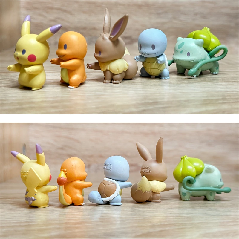 Sleeping Pokemon Action Figure Cup Pocket Monster Pikachu Toys Dedenne Fennekin Bunnelby Lucario Mudkip Squishy Tiny Figure