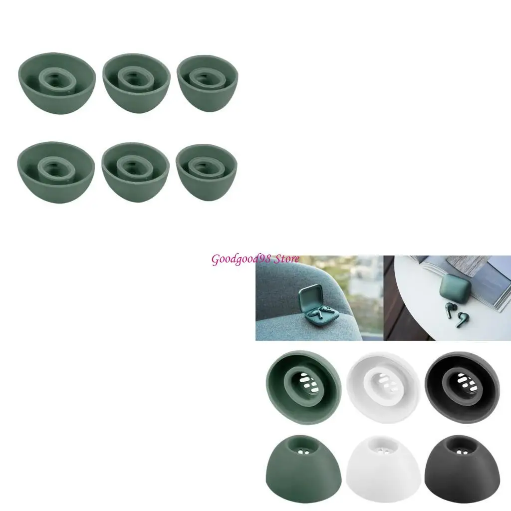 

3Size Silicone Earbud Eartips for Buds Pro2 Earbuds Ear Tips 3Sets W8EC