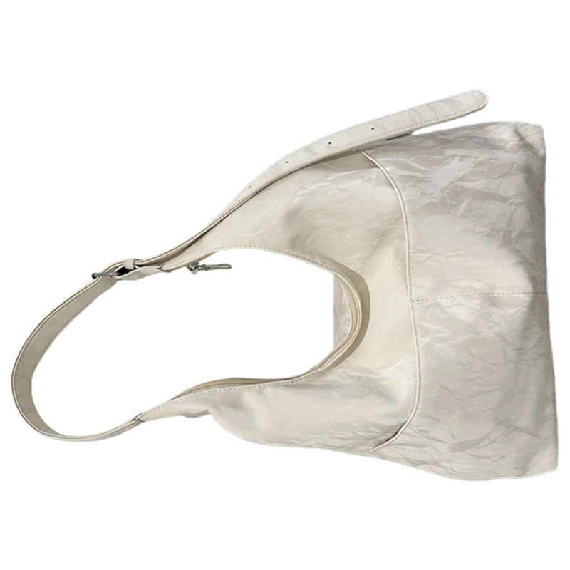 Women Armpit Bag PU Leather Handbag Large Capacity Shoulder Bag Shopping Bag E74B