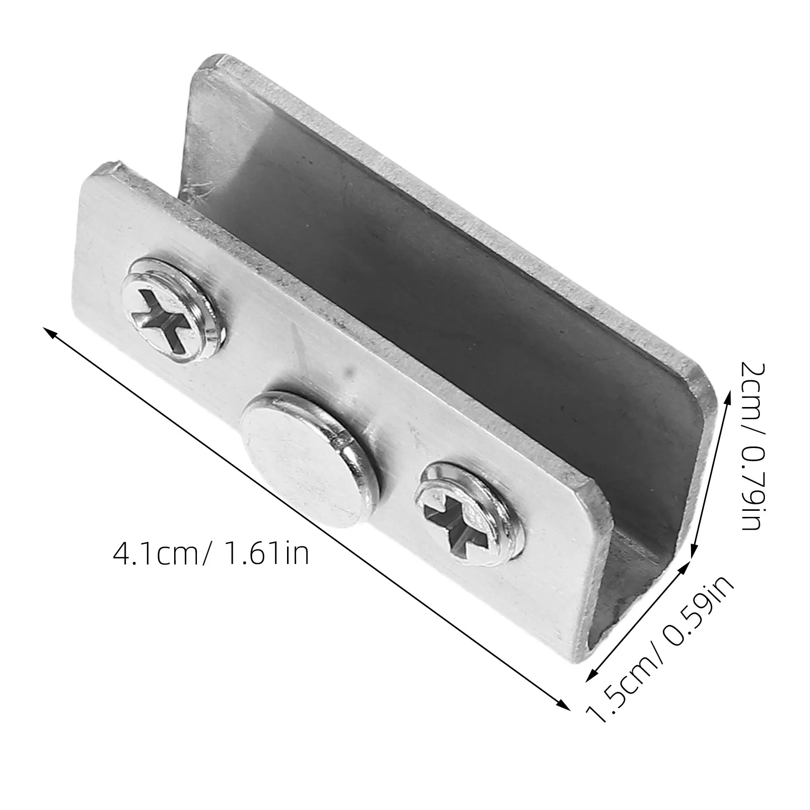 1Set Cabinet Glass Door Hinge Concealed Frameless Cupboard Display Showcase Wine Cabinet Clamp Heavy Duty Clamp Replacement