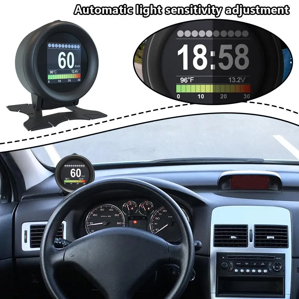 AUTOOL X60 On-board Computer Car OBD2 Head-up Display Display Digital Car Computer Speed OBD Trip HUD Consumption Fuel O6S0