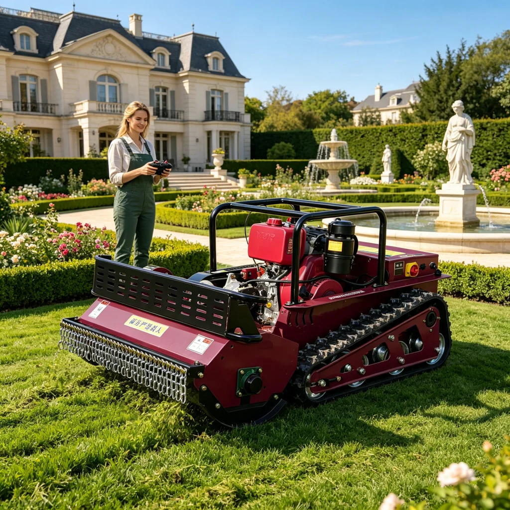 Customized Remote Control Diesel Lawn Mower With GPS Tracking, 45° Climbing, Sharp Wear‑resistant Blades CE EPA Certified
