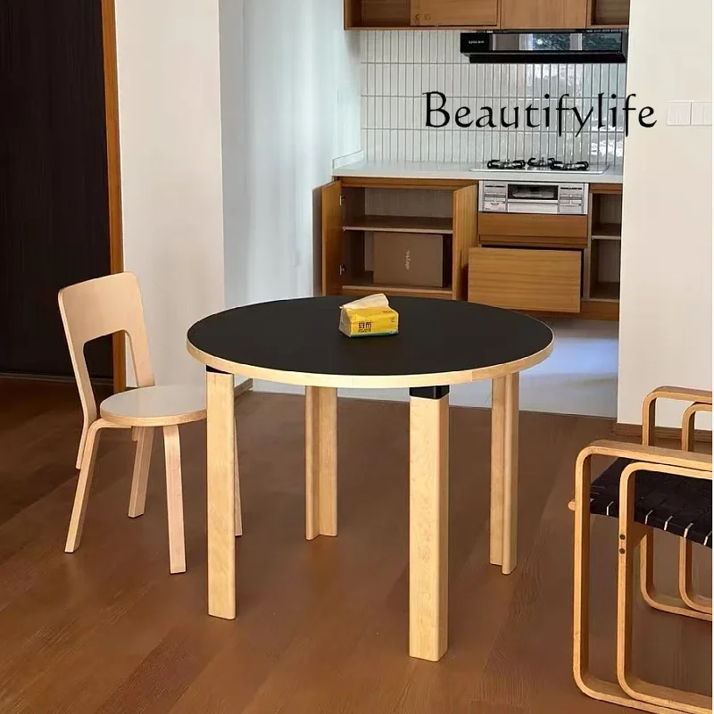 X35 Household Small Apartment Modern Simple Solid Wood Nordic Light Luxury Medieval Desk Long Dining Table Writing Workbench